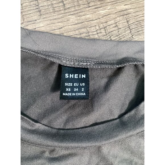 Shein Inspirational Text Logo XS Grey T-Shirt With Whale & Verse Graphic NEW - Picture 4 of 8